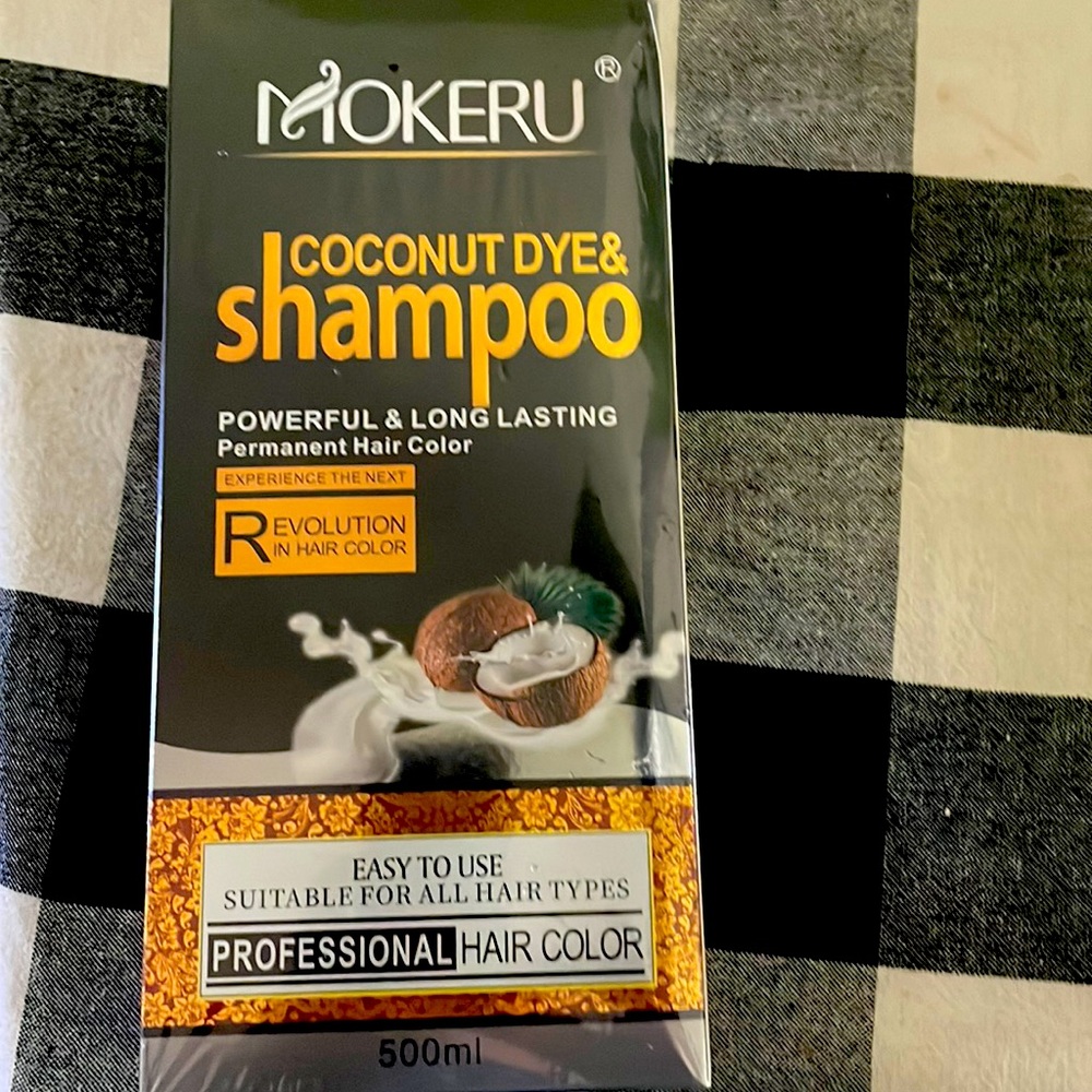 Mokeru coconut dye and shampoo